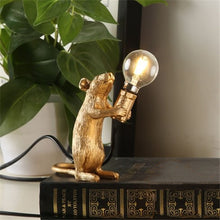 Load image into Gallery viewer, Nordic Creative Mini Animal Mouse Lamp Living Room Dining Room Bedroom Clothing Store Personalized Eye Protection Gift Resin Table Lamp
