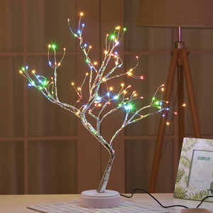 Colorful Twinkle or Pink Pearl Fairy Lights Tree