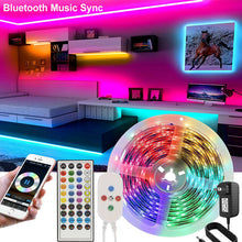 Load image into Gallery viewer, Led Strip Lights 5050 RGB Bluetooth Room Light Color Changing with Remote
