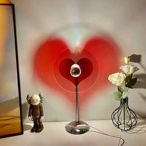 USB Plug-in Love Bauhaus Table Lamp Net Red Atmosphere Lamp Bedroom Romantic Floor Lamp Art Deco