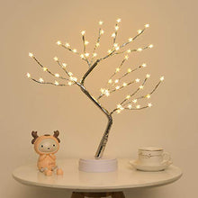 Load image into Gallery viewer, Fairy Lights Silver Stars Tree

