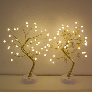 Golden Pearl Fairy Lights Tree