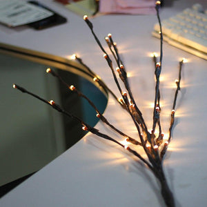 Fairy Light Willow Tree Branches
