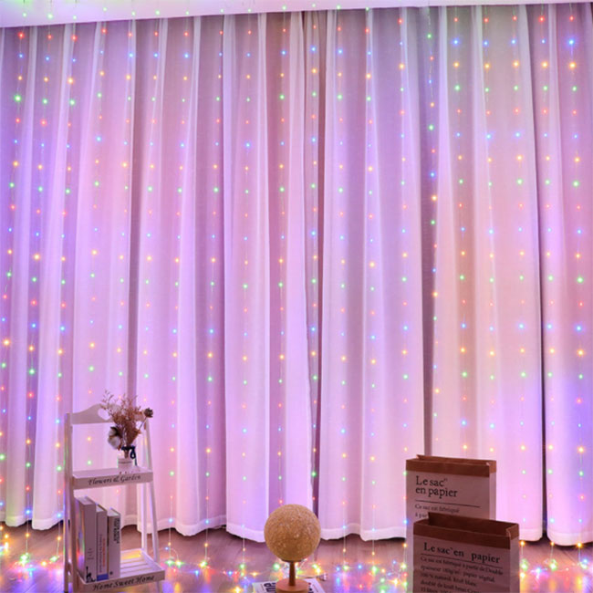 Color Changing LED Curtain Fairy Lights