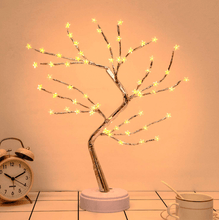Load image into Gallery viewer, Fairy Lights Silver Stars Tree
